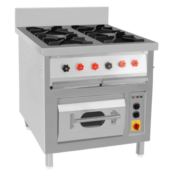 Four Burner Range With Oven
                                                    